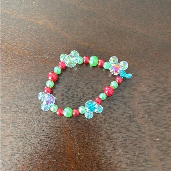 No Brand Jewelry - Colorful Beaded Bracelet with Mickey Mouse Accents